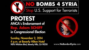 Protest ANCA's Endorsement of Rep. Adam Schiff at Beverly Hilton