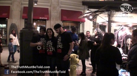 Protesting Americana Shopping Center Ban on Sale of Armenian Genocide T-Shirts