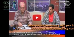 Hunger Strike, Day 10: Ara K. Manoogian Is Guest of Veratarz TV Show