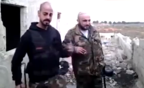 Nerses Kilajian and Sarou Madarian in Syria (© MEMRI)