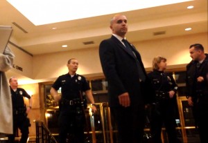 Ron Minassian and Glendale Police officers